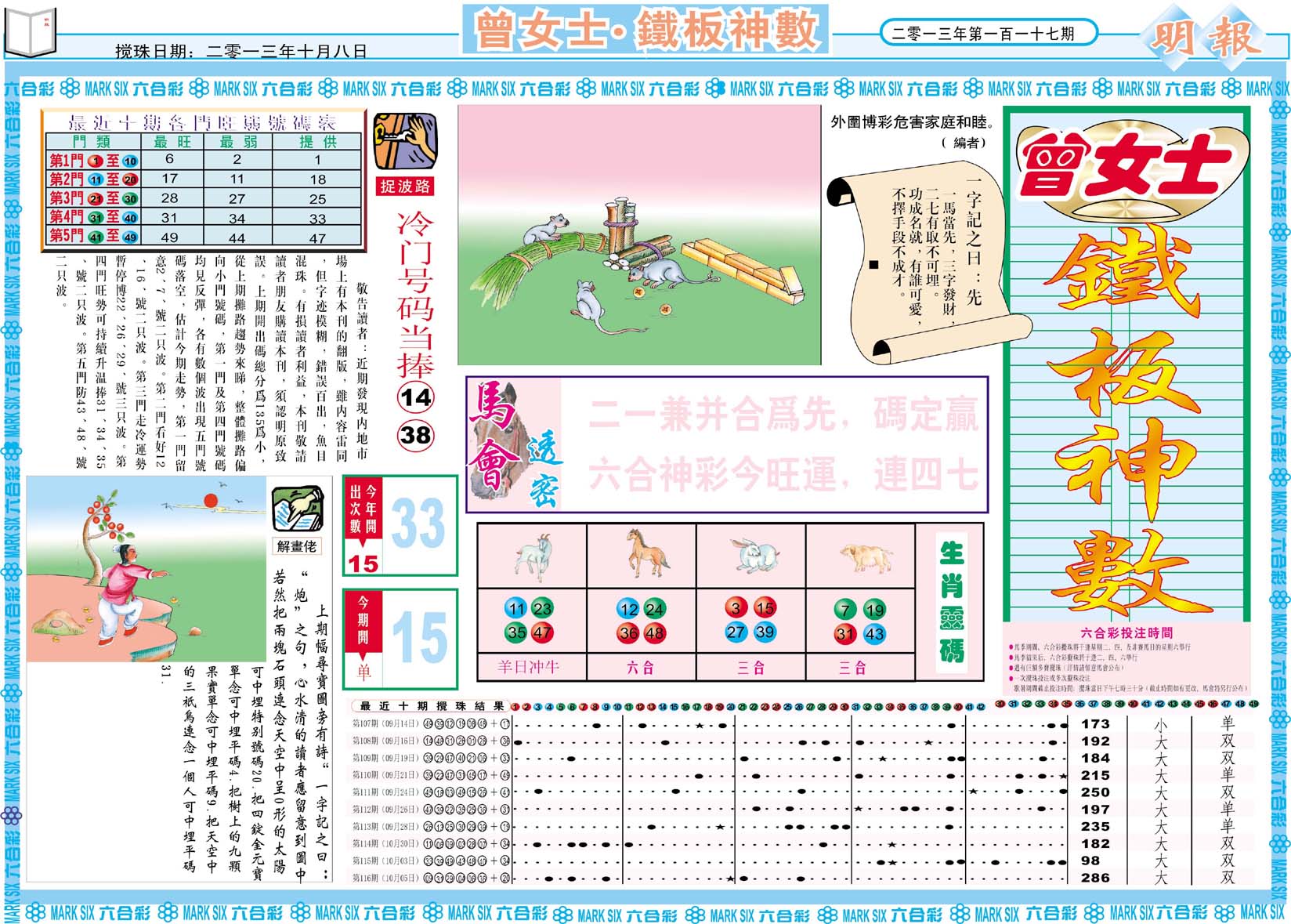 曾女士铁板神数