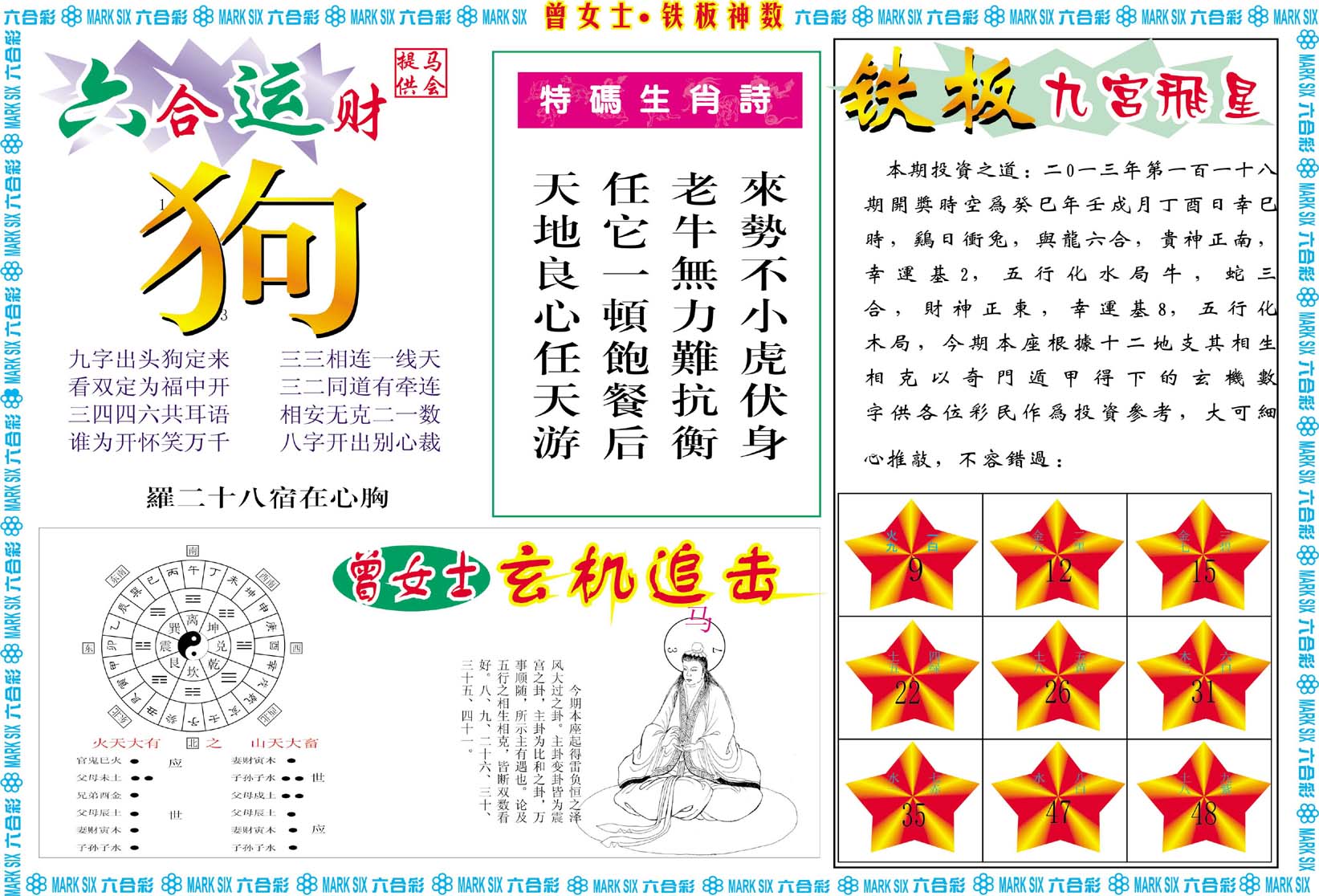 曾女士铁板神数