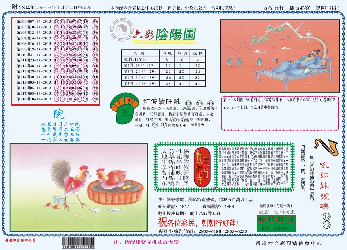 六彩阴阳图