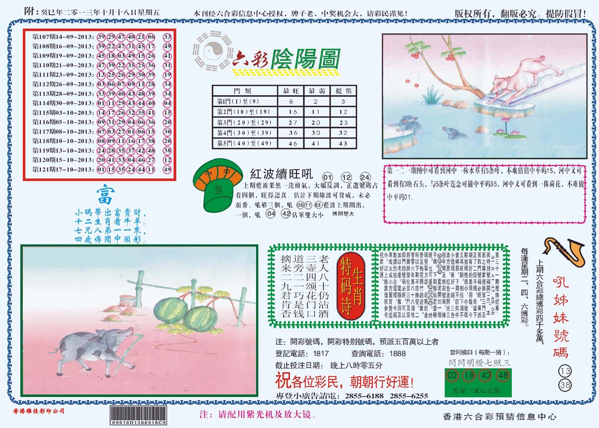 六彩阴阳图