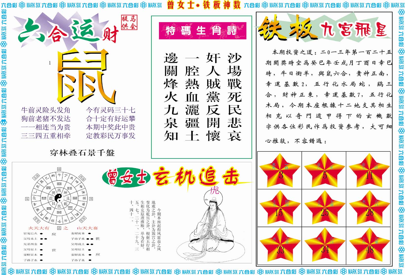 曾女士铁板神数