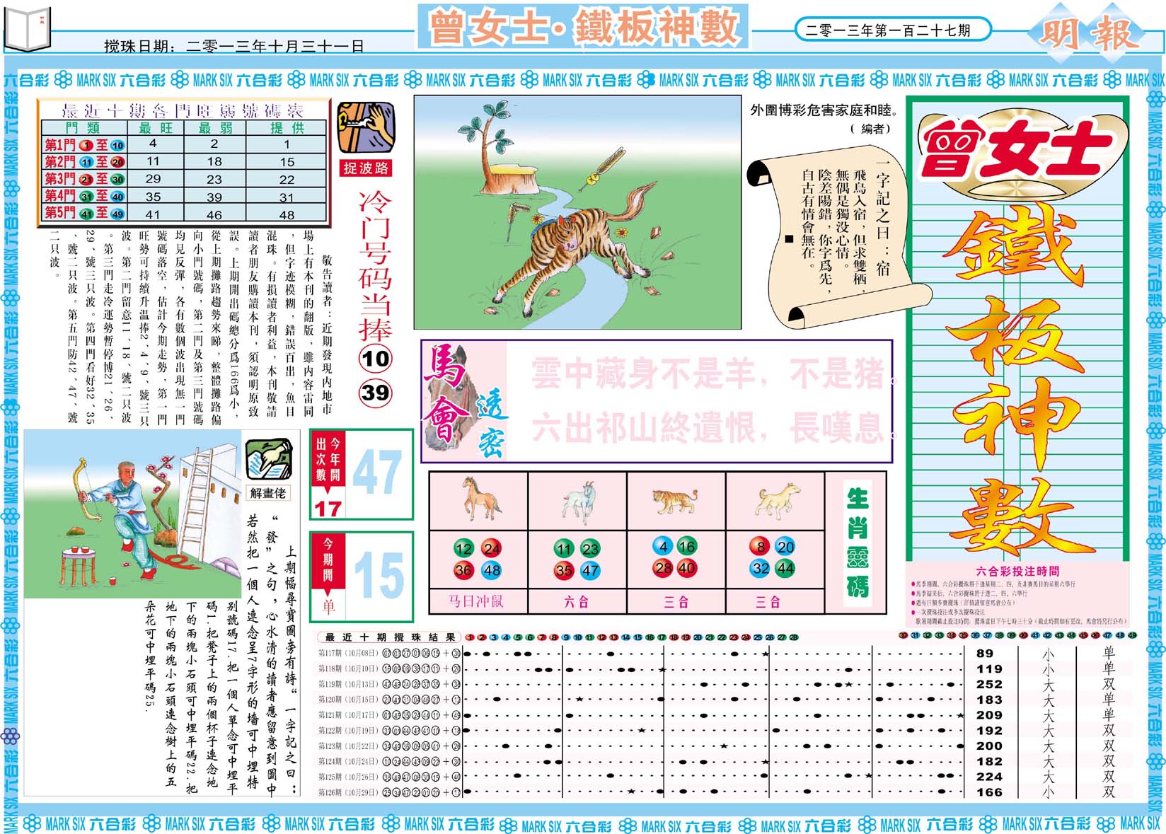 曾女士铁板神数