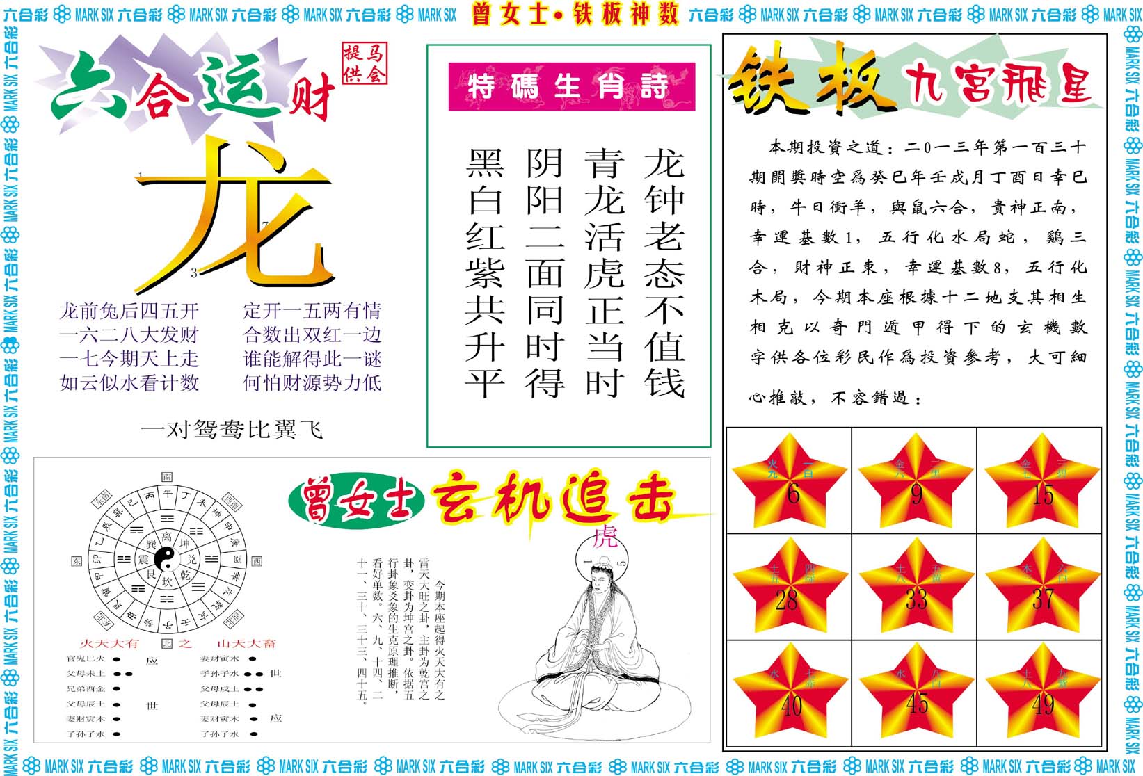 曾女士铁板神数