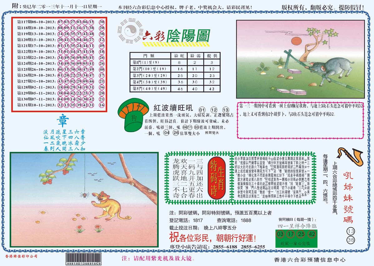 六彩阴阳图