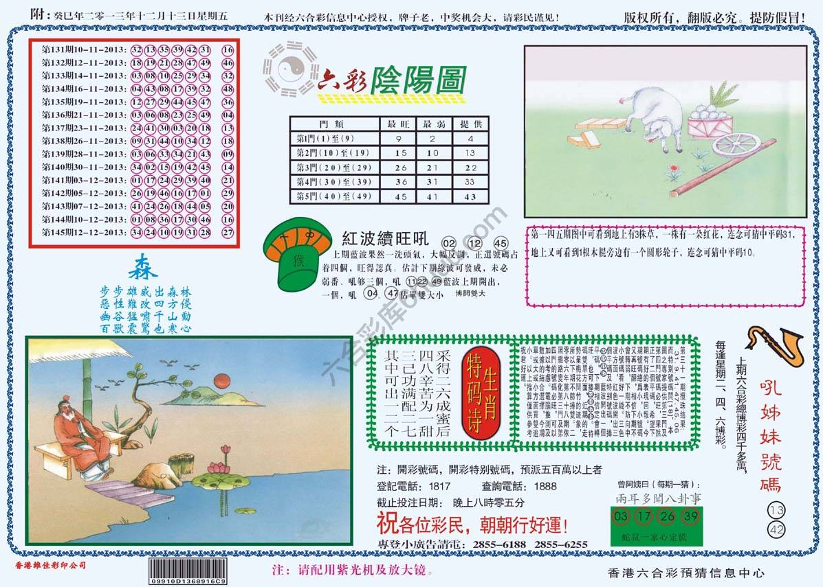 六彩阴阳图