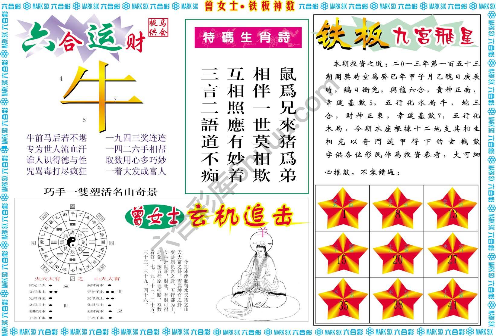 曾女士铁板神数