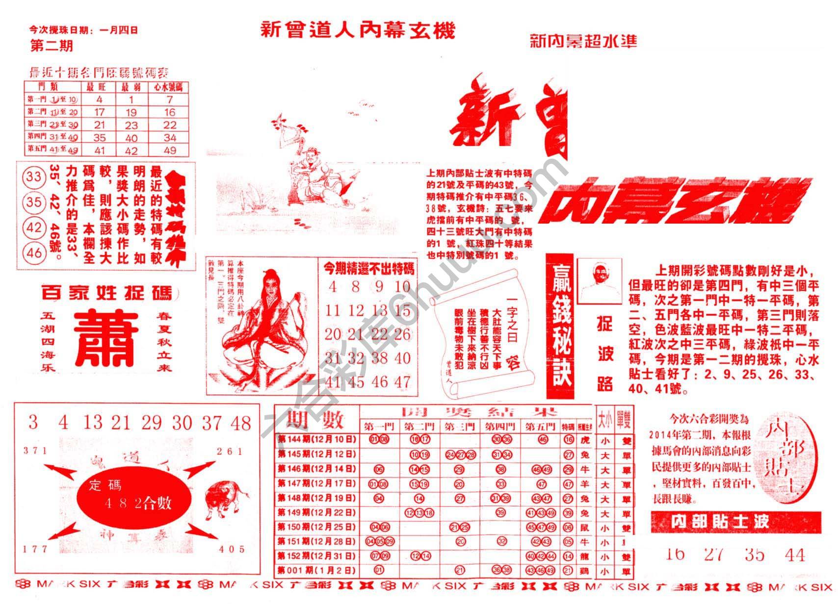 新曾道人内幕玄机