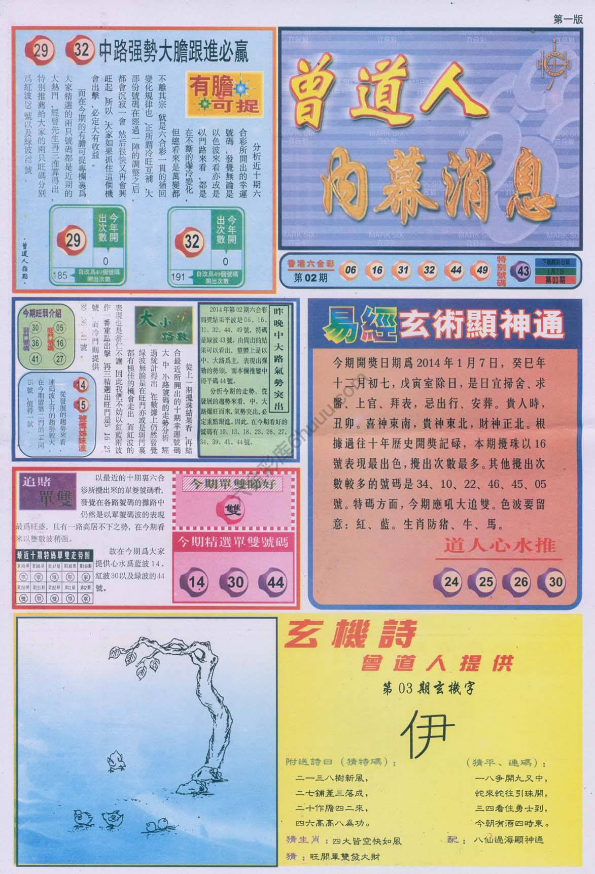 曾道人内幕消息