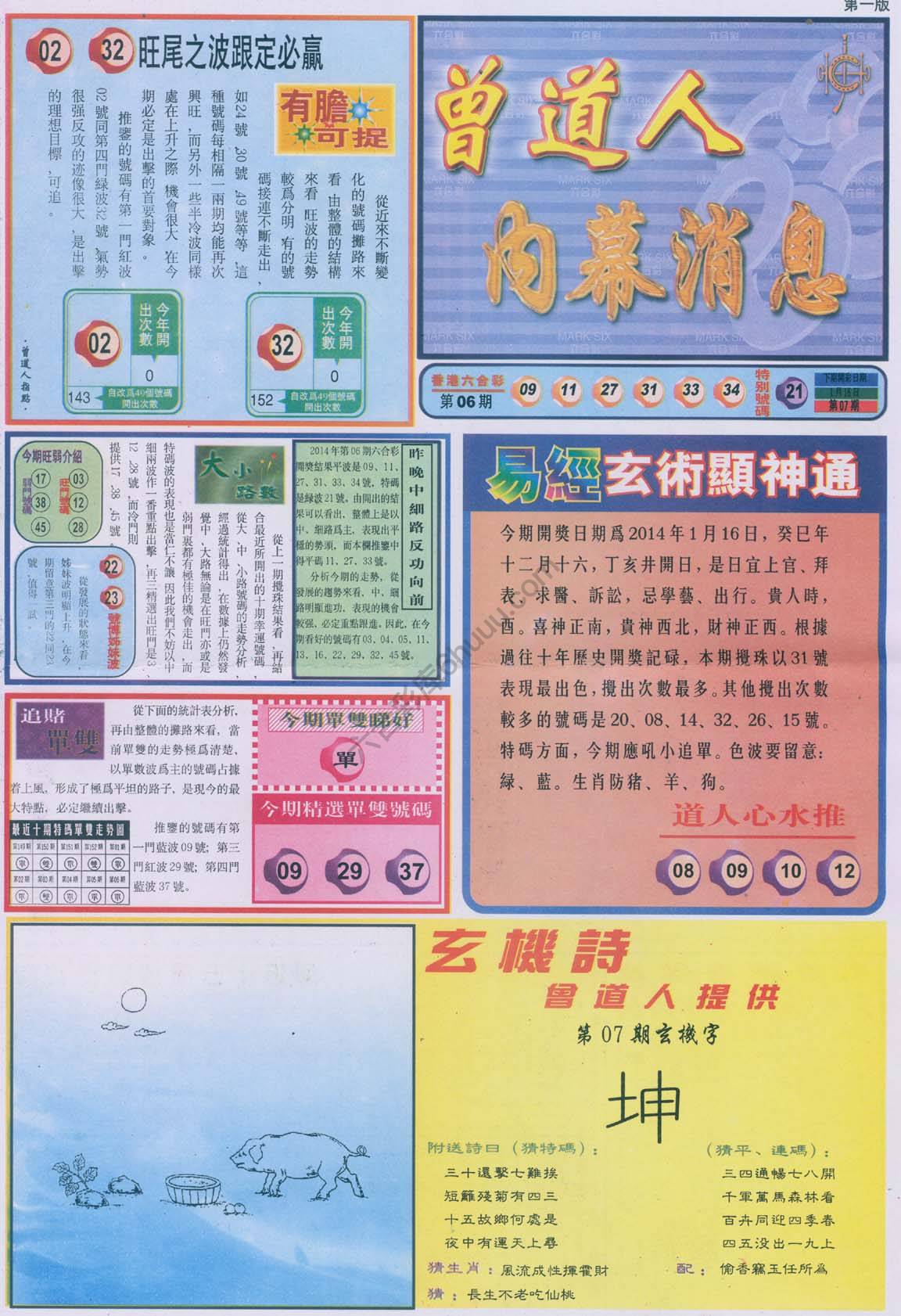 曾道人内幕消息