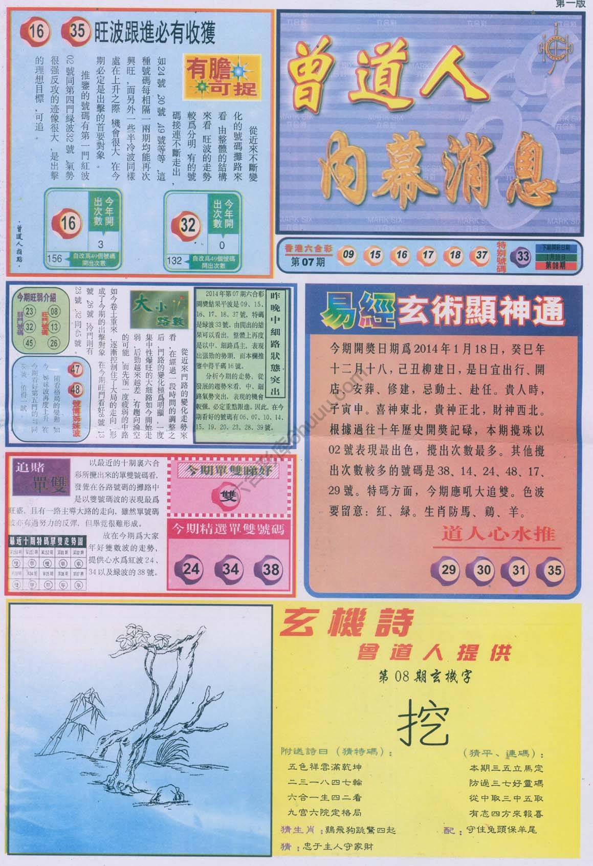 曾道人内幕消息