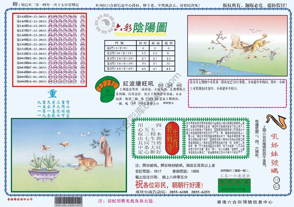 六彩阴阳图