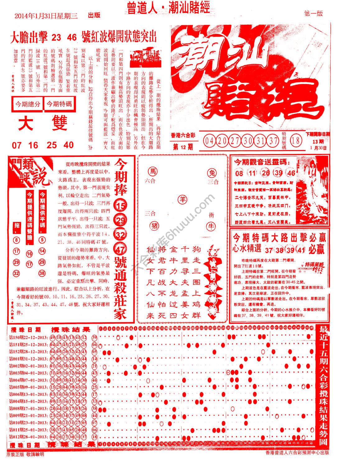 曾道人潮汕赌经