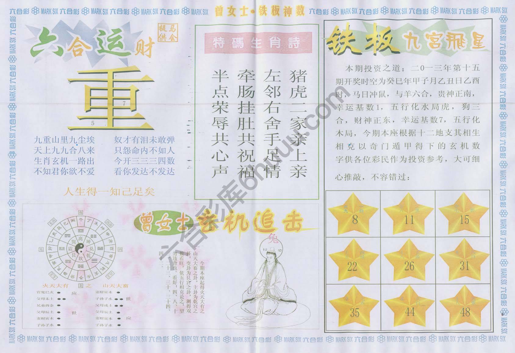 曾女士铁板神数