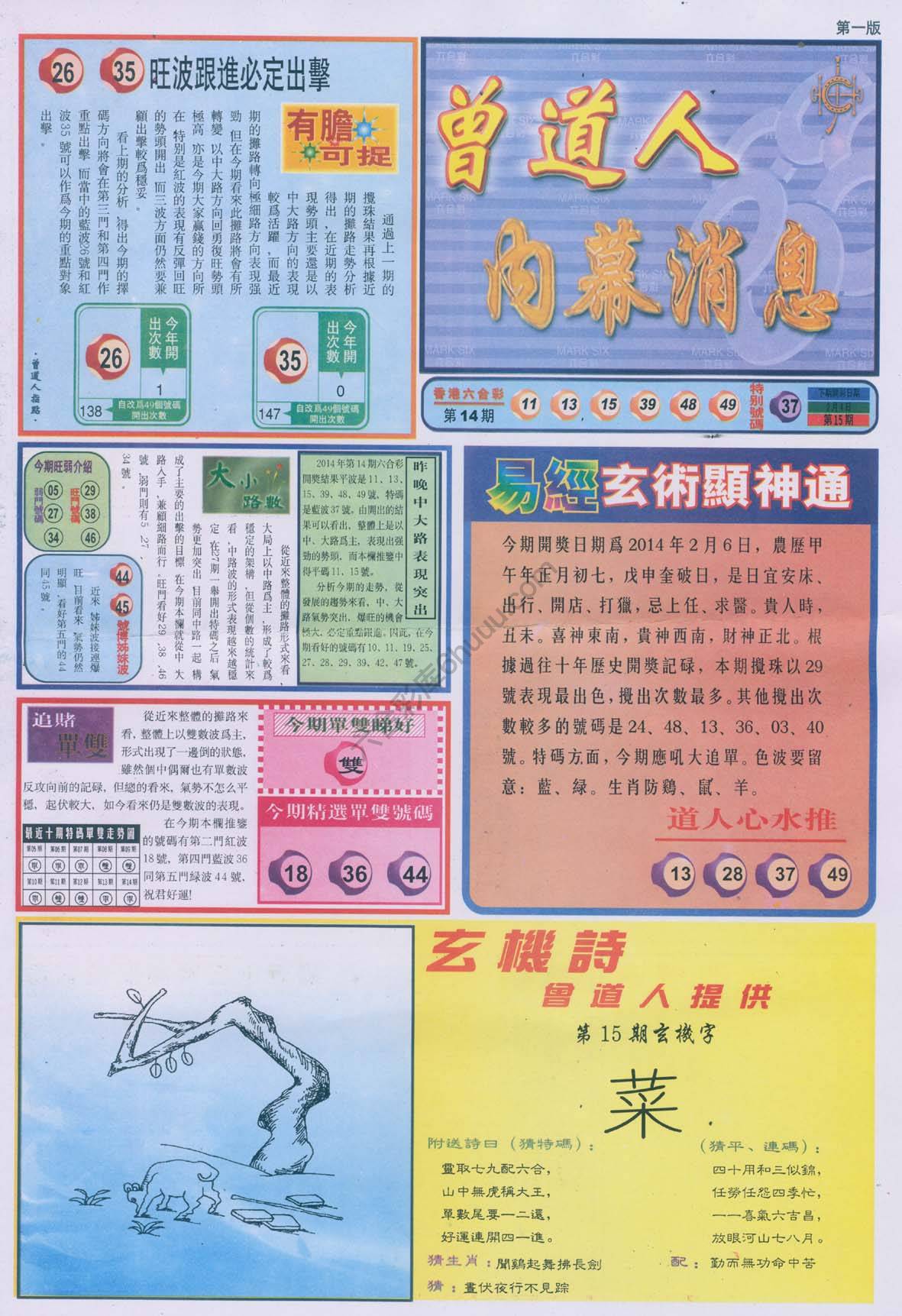 曾道人内幕消息