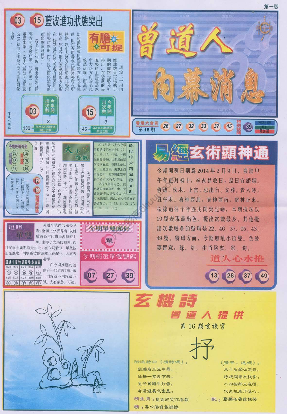 曾道人内幕消息