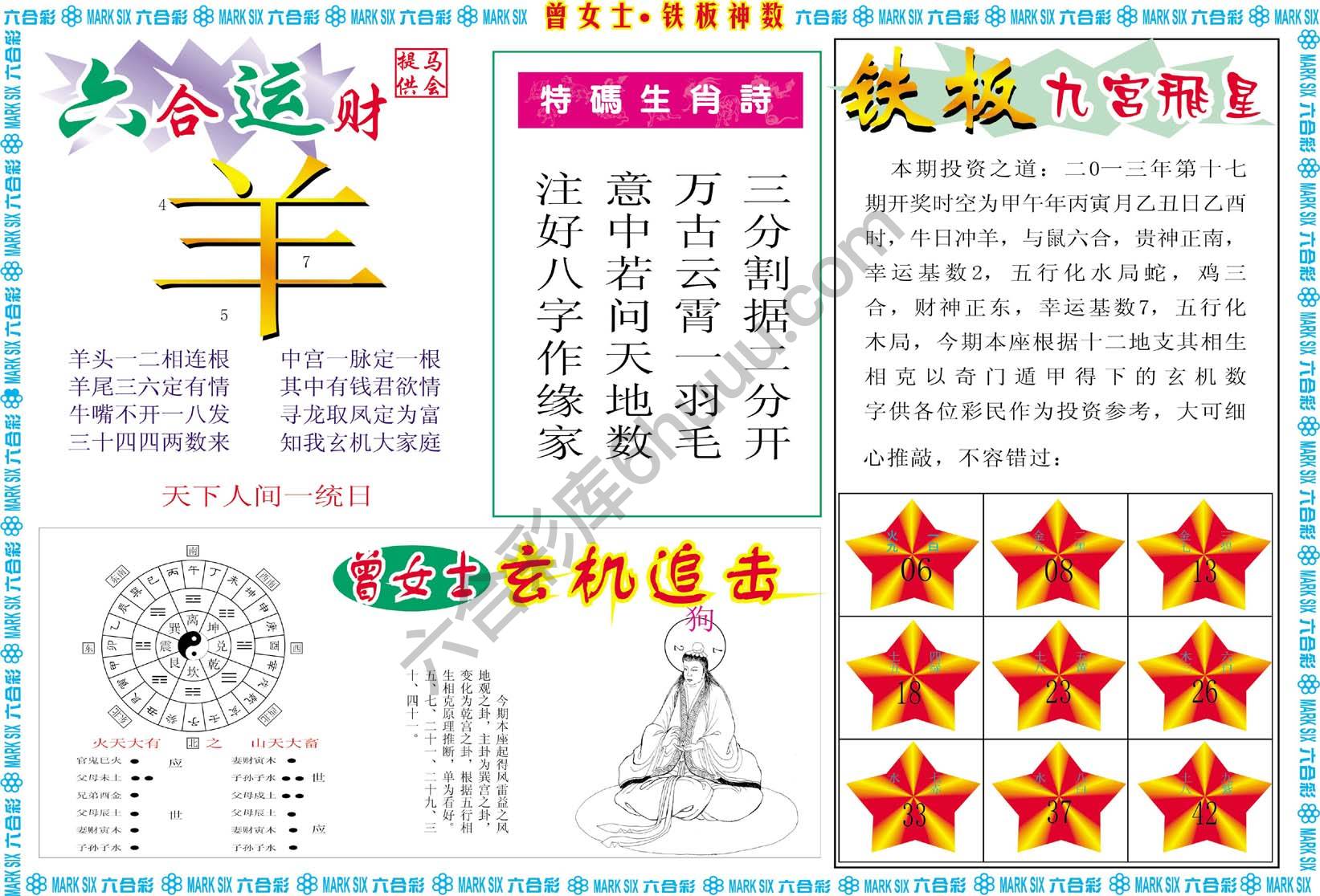 曾女士铁板神数