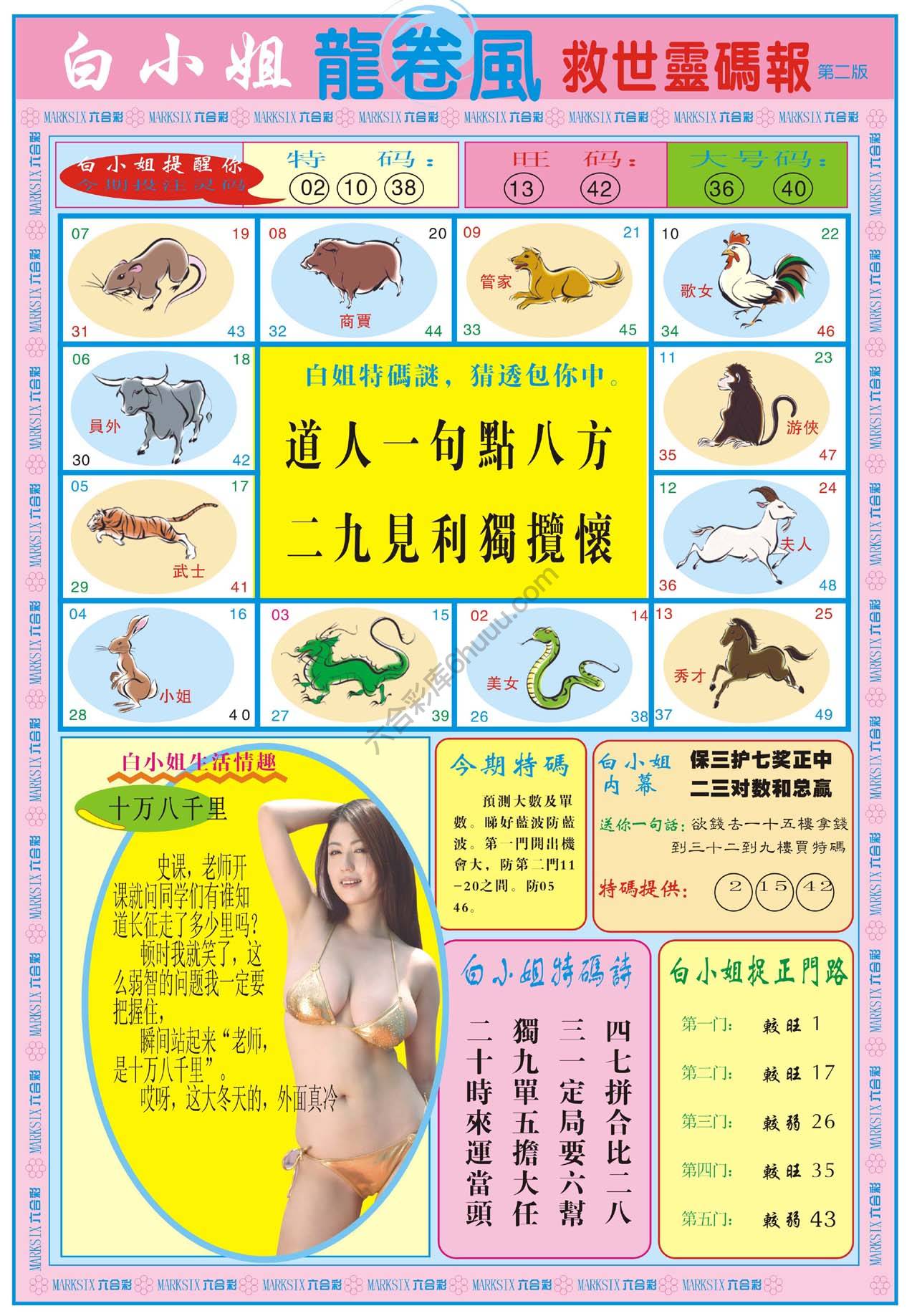 白小姐救世灵码报