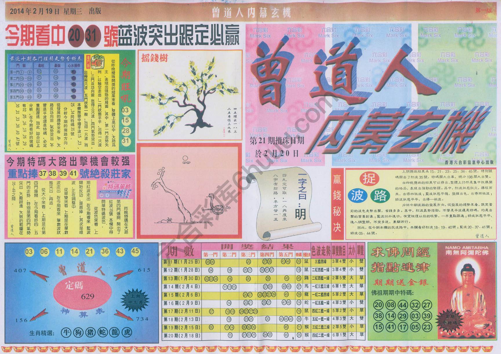 曾道人内幕玄机