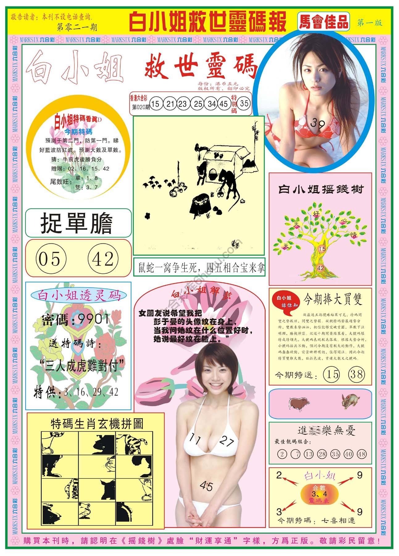 白小姐救世灵码报