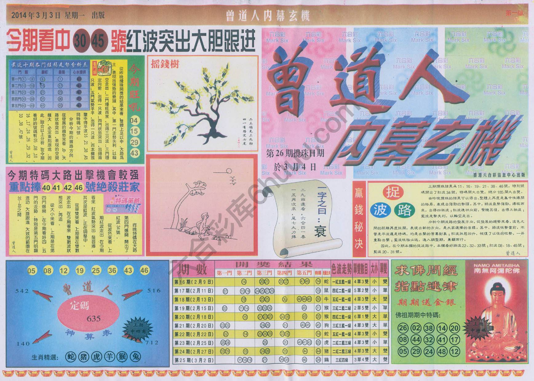曾道人内幕玄机