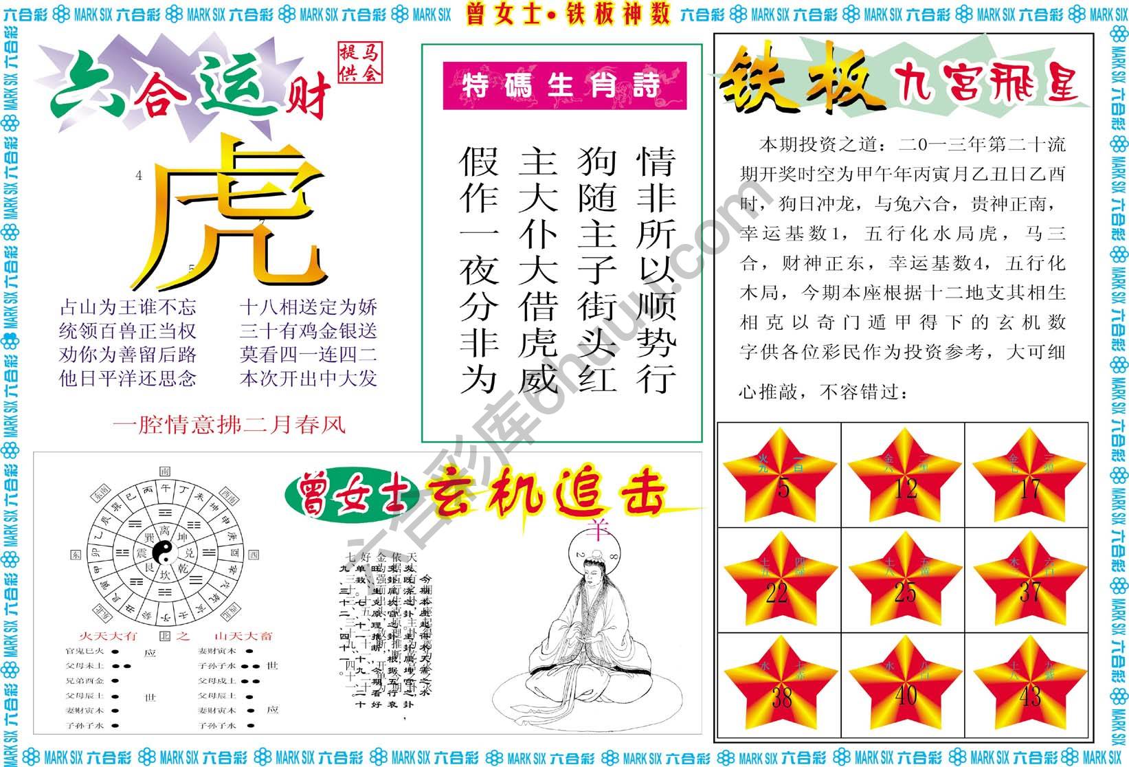 曾女士铁板神数