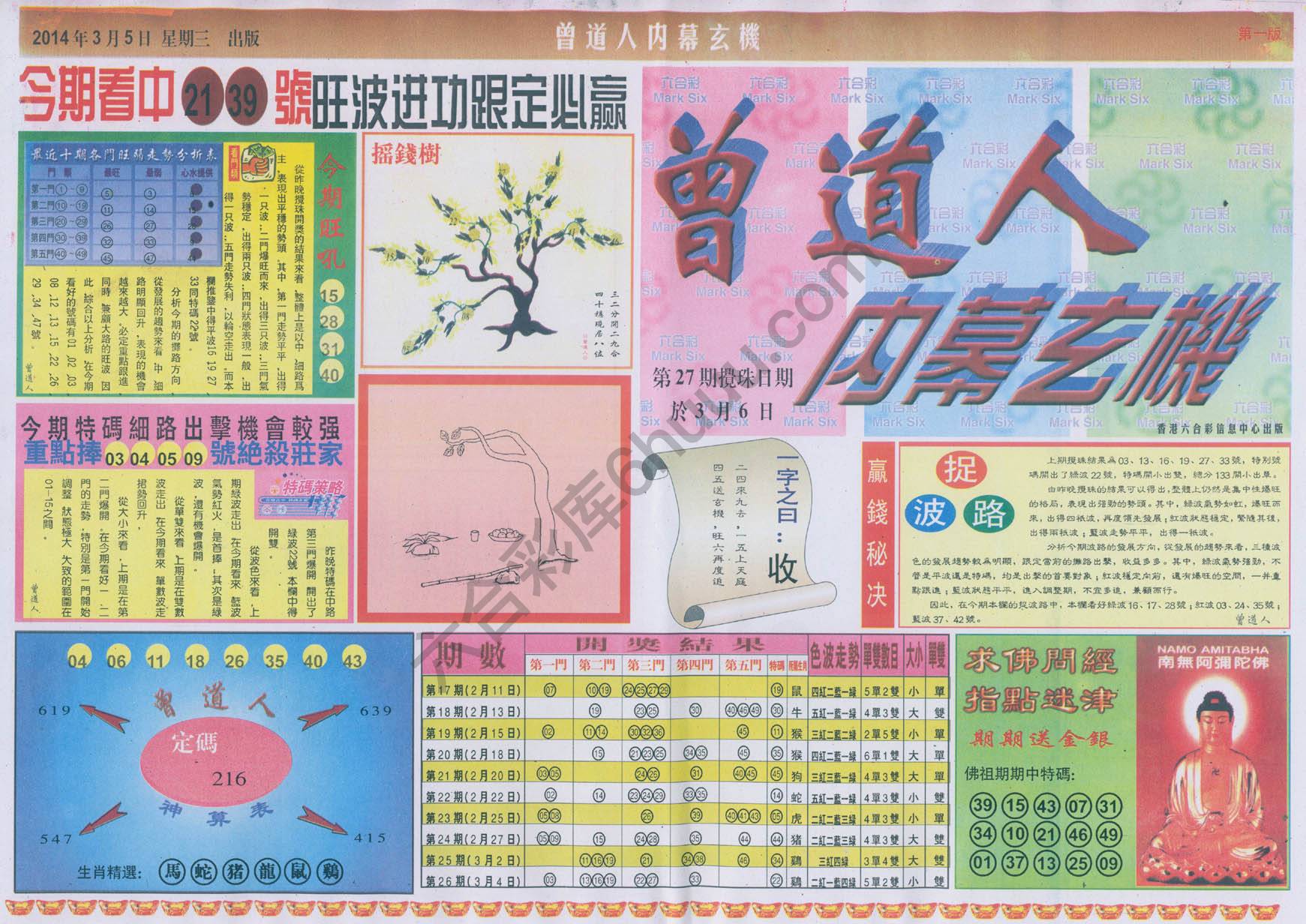 曾道人内幕玄机
