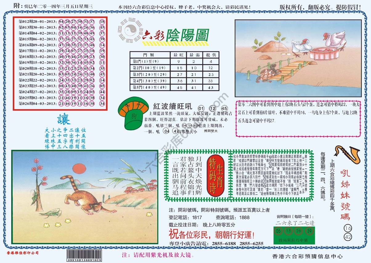 六彩阴阳图