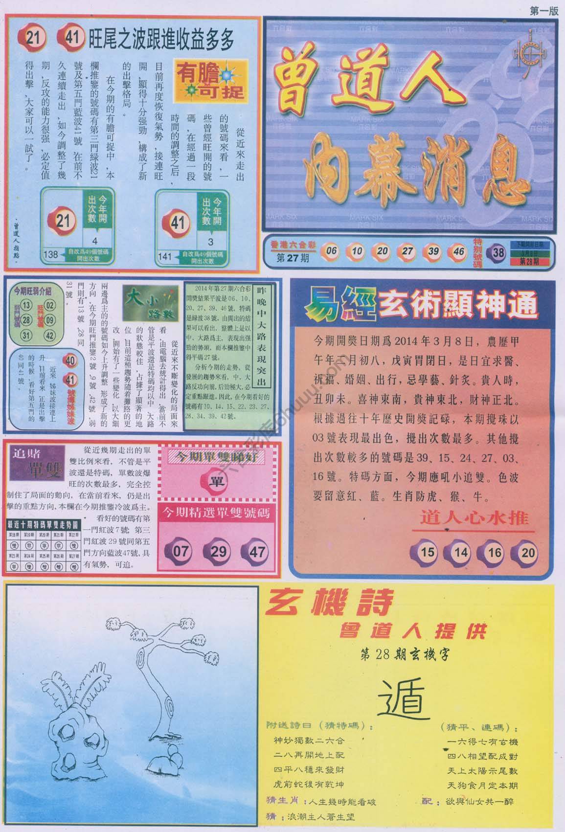 曾道人内幕消息