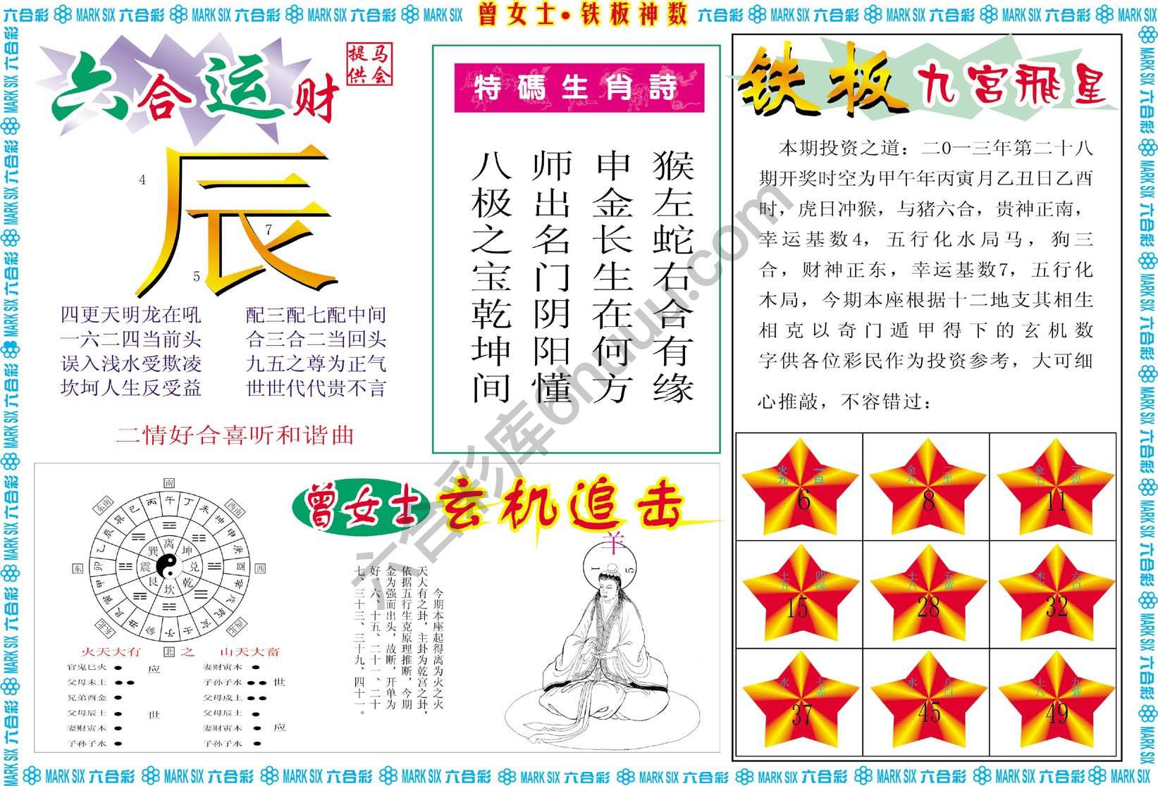 曾女士铁板神数