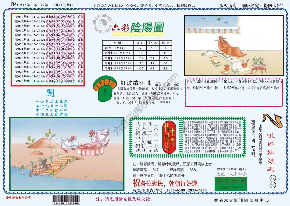 六彩阴阳图