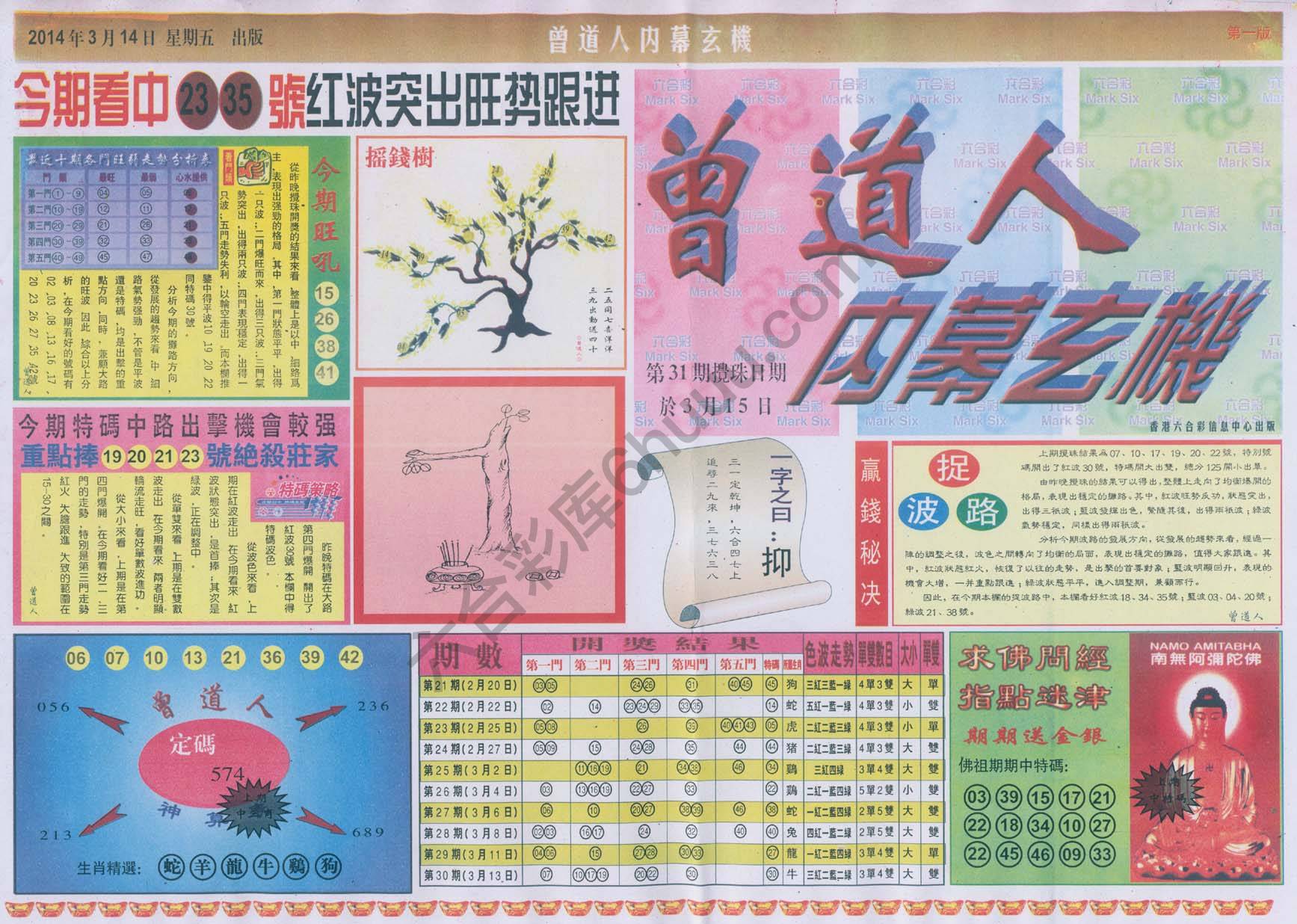 曾道人内幕玄机