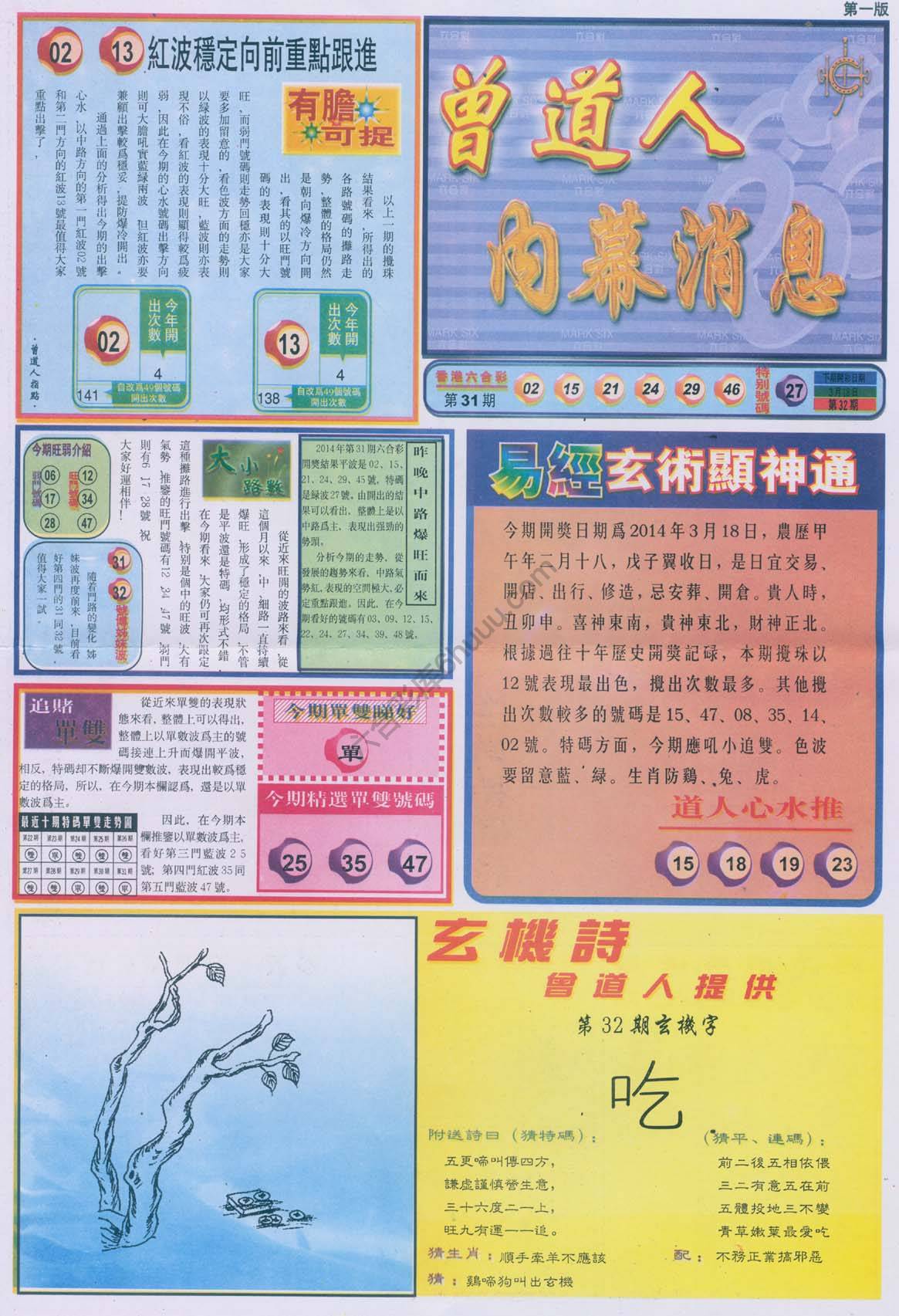 曾道人内幕消息
