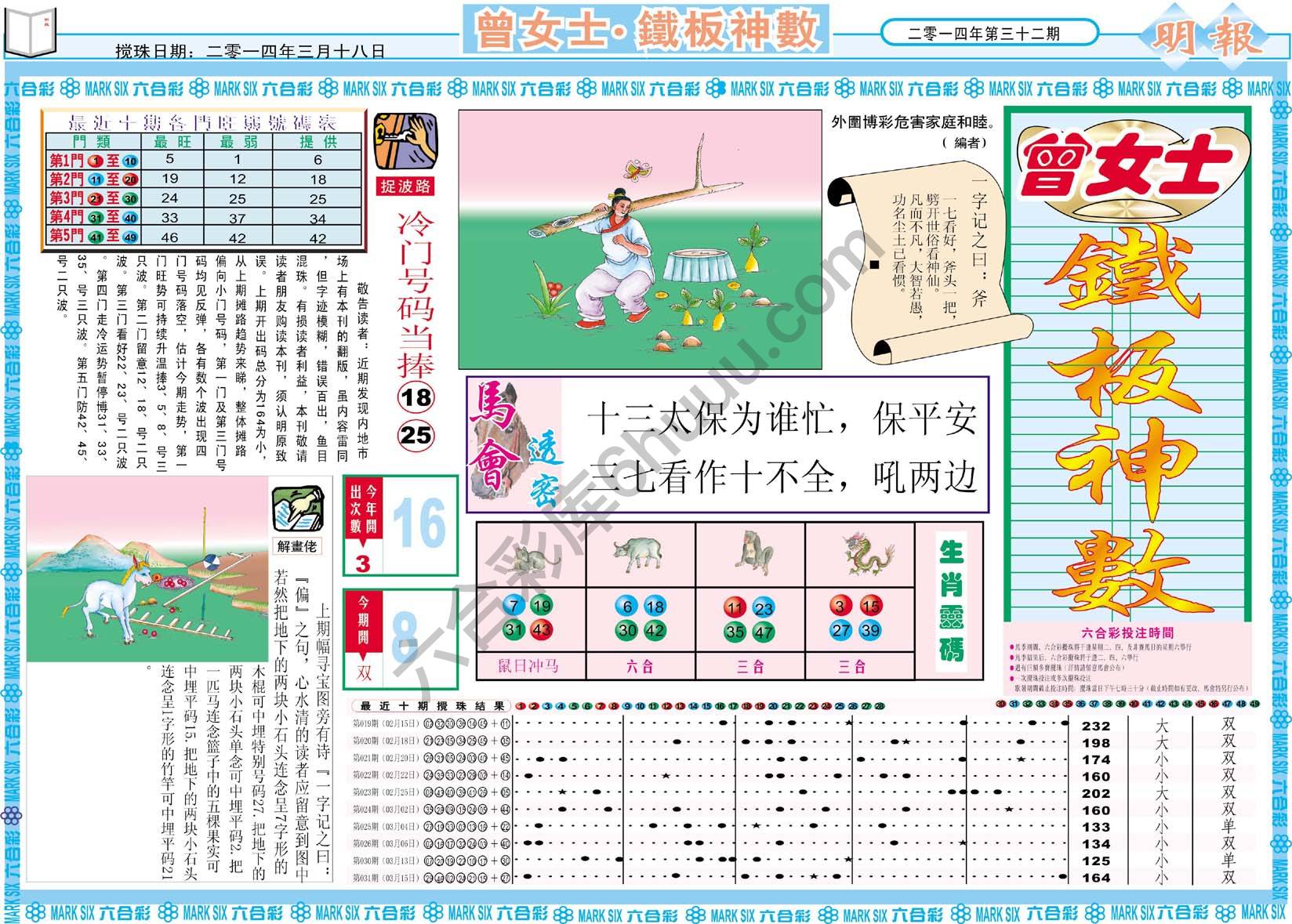 曾女士铁板神数