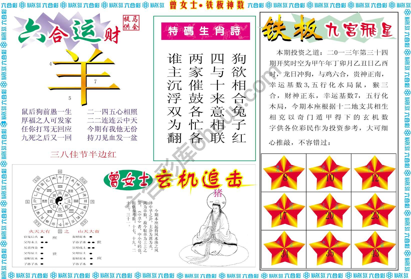 曾女士铁板神数