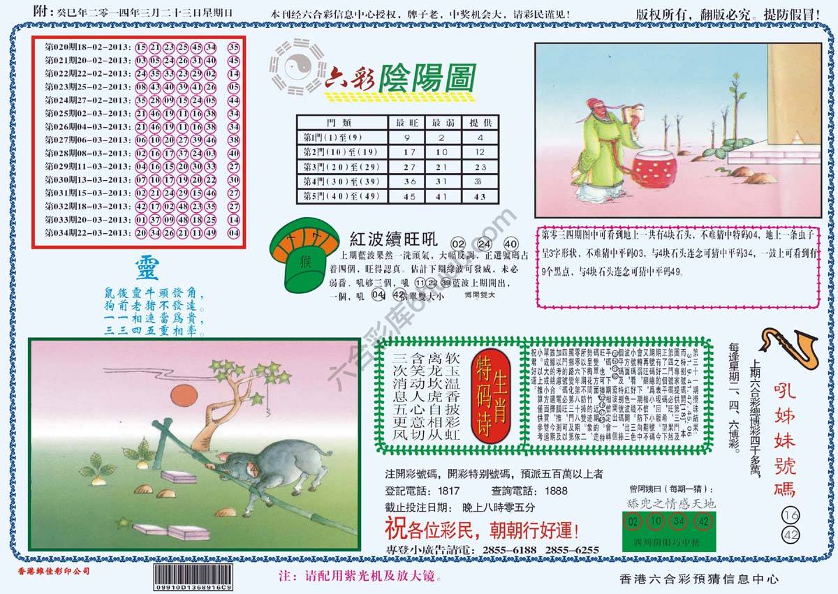 六彩阴阳图
