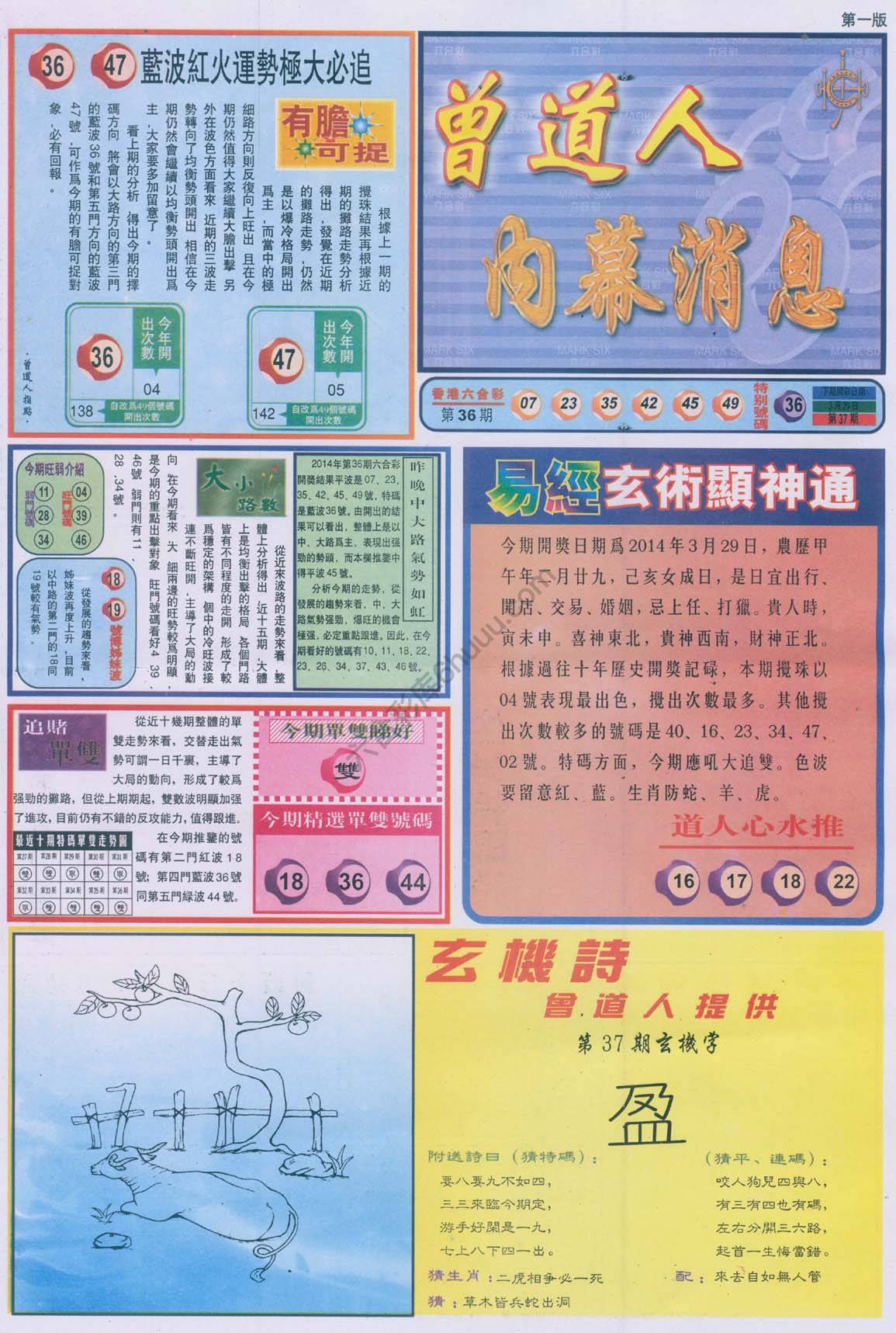 曾道人内幕消息