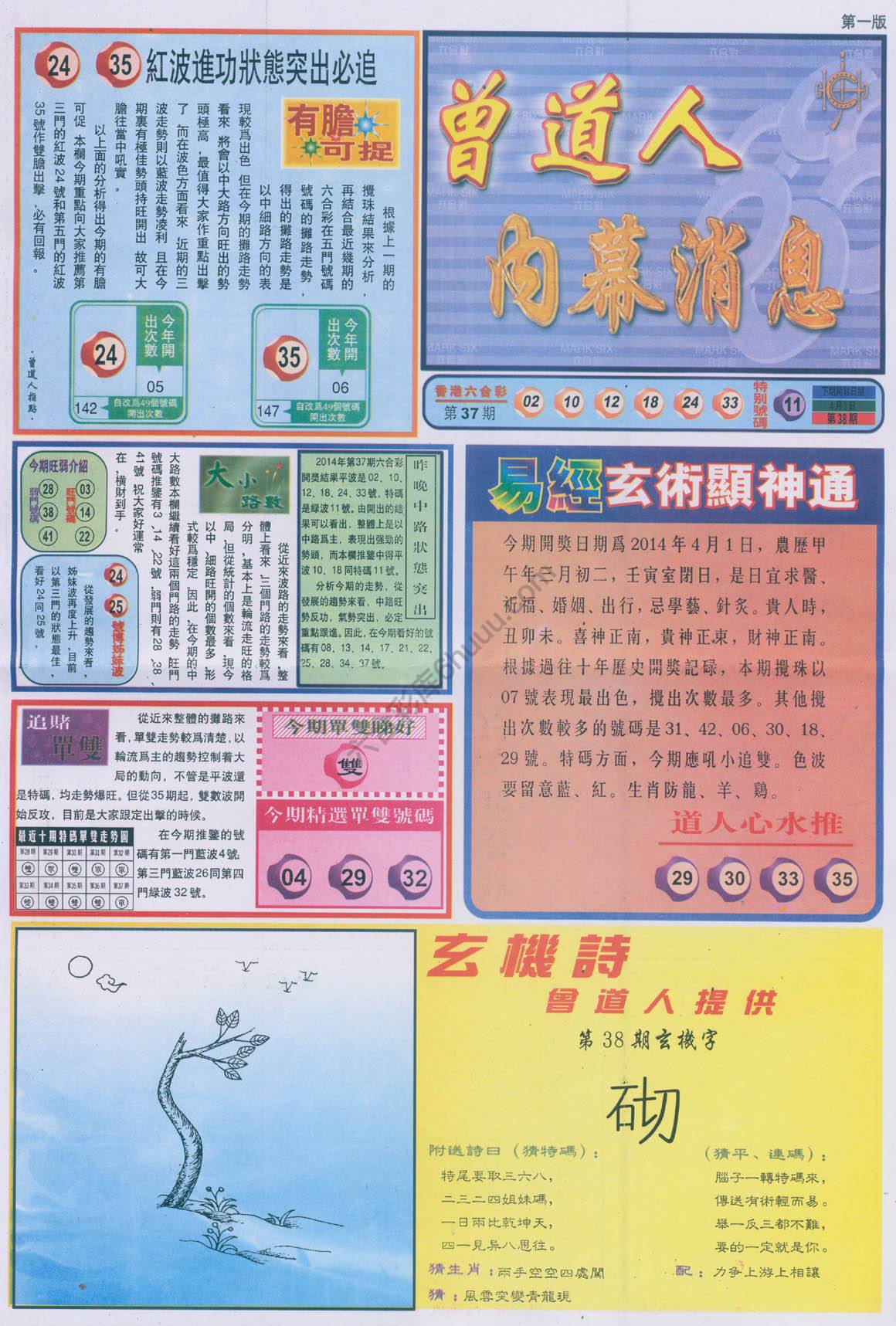 曾道人内幕消息