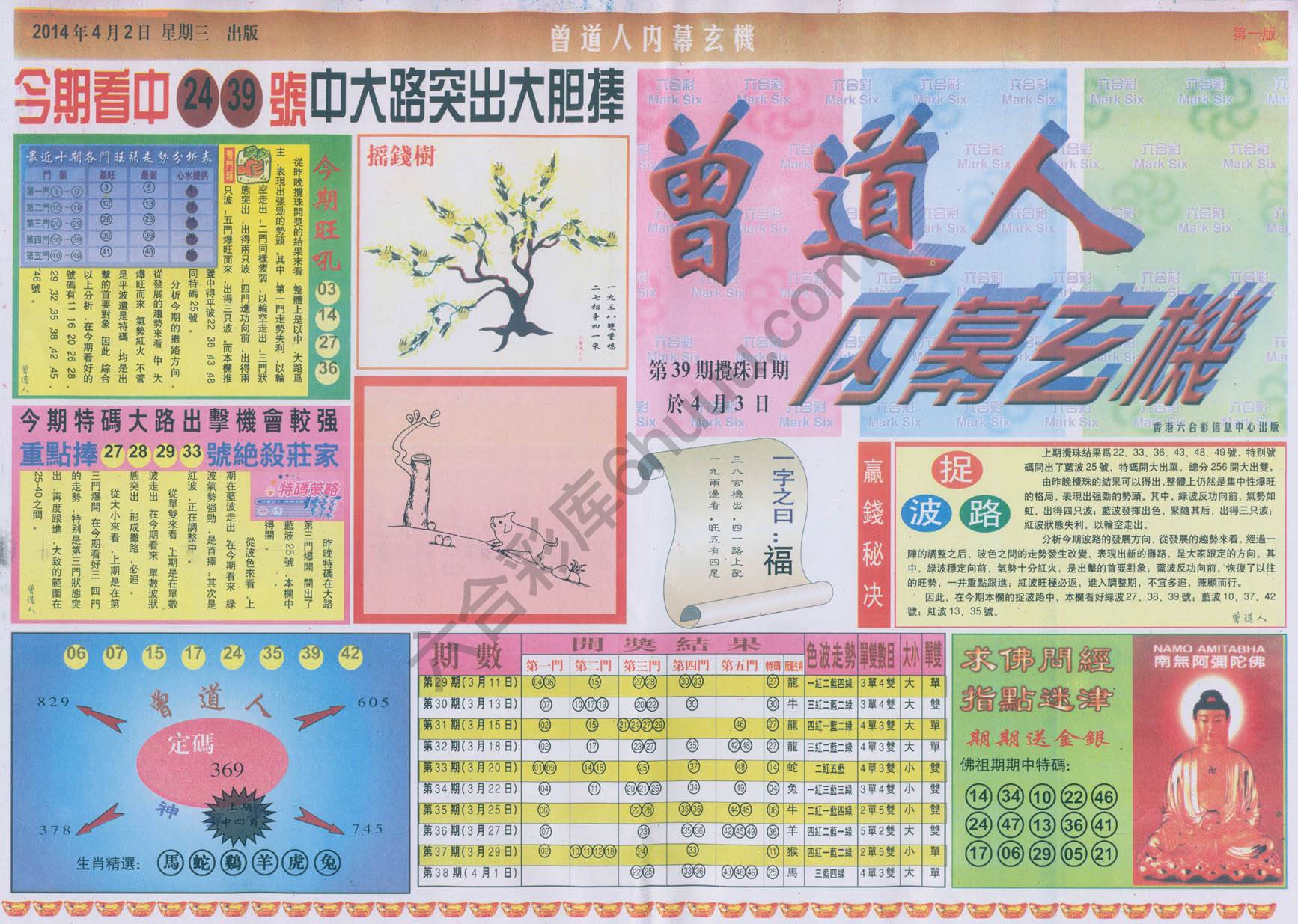 曾道人内幕玄机