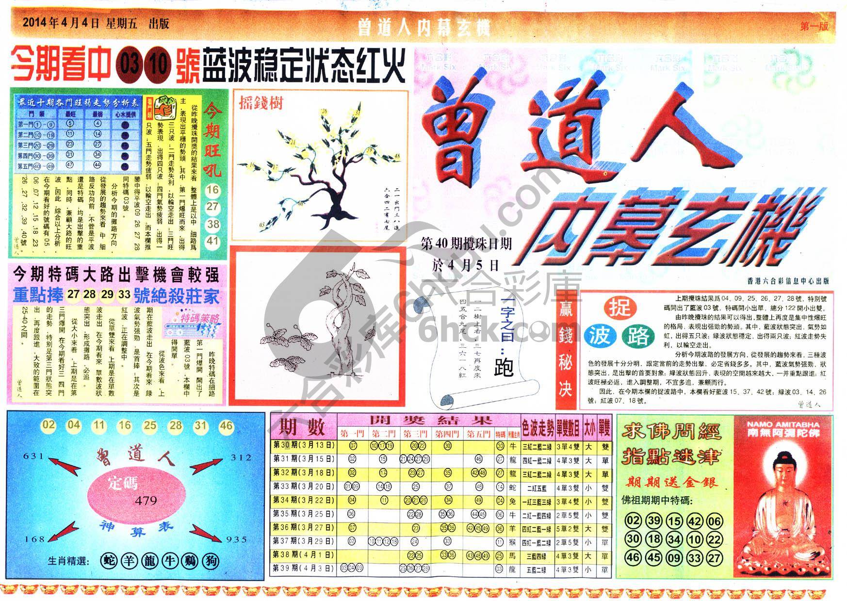 曾道人内幕玄机