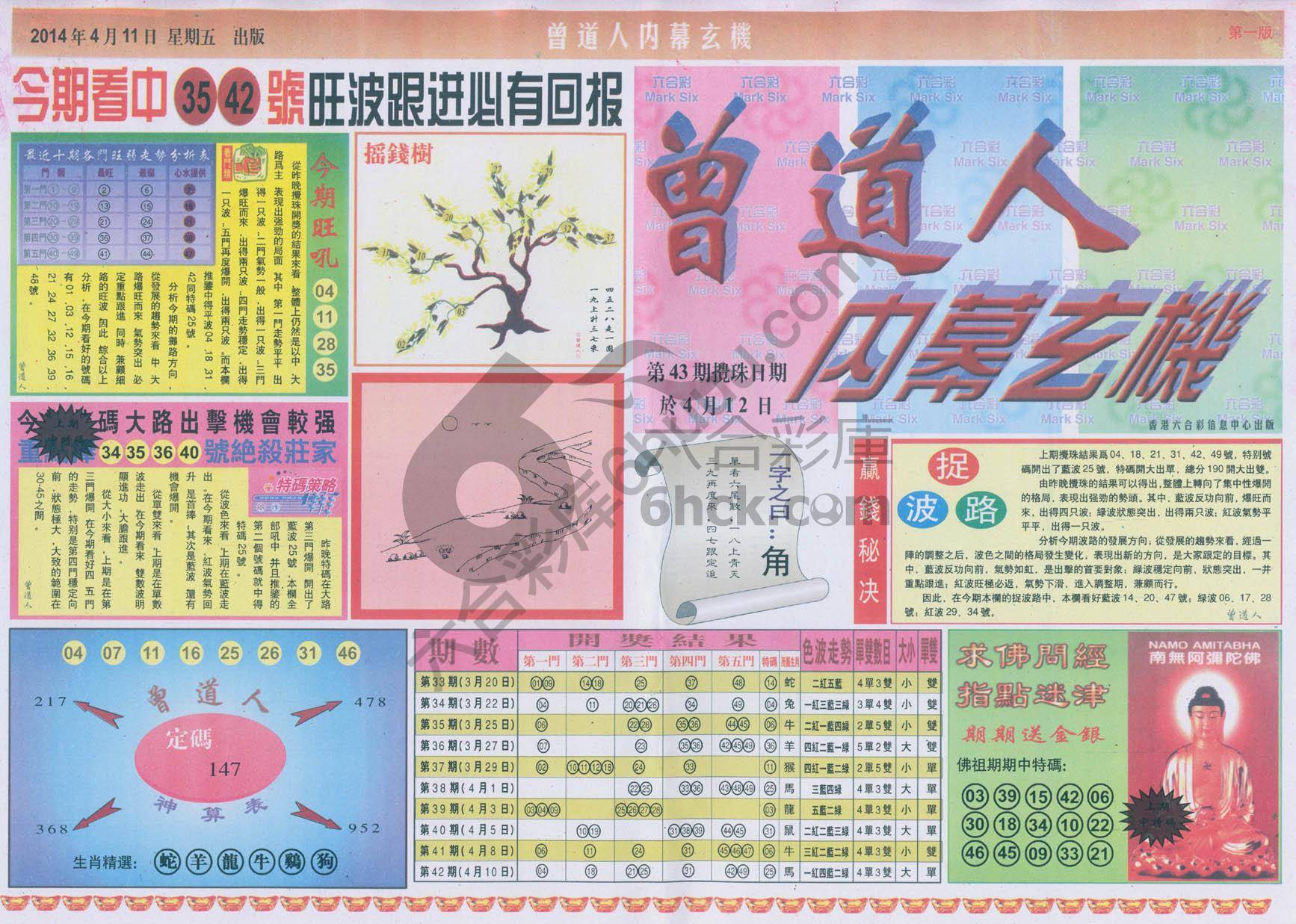 曾道人内幕玄机