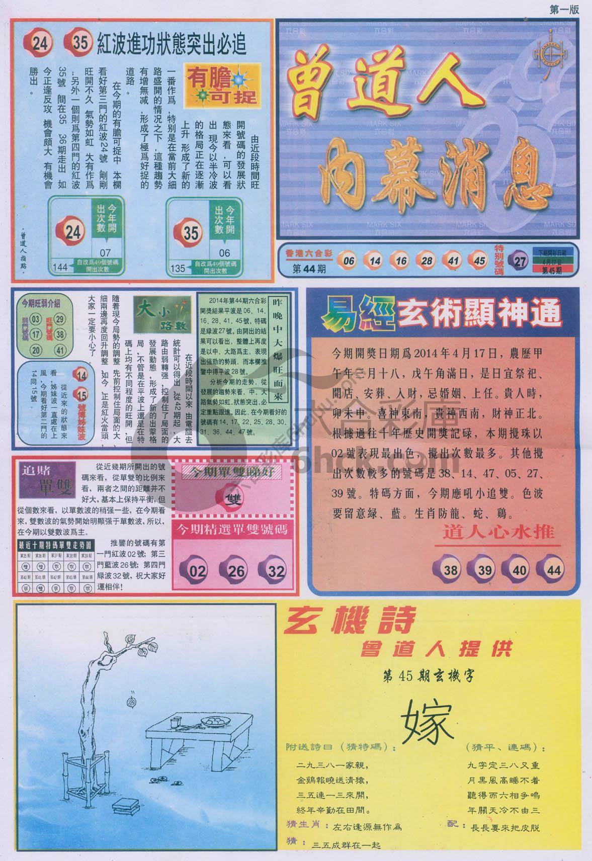 曾道人内幕消息