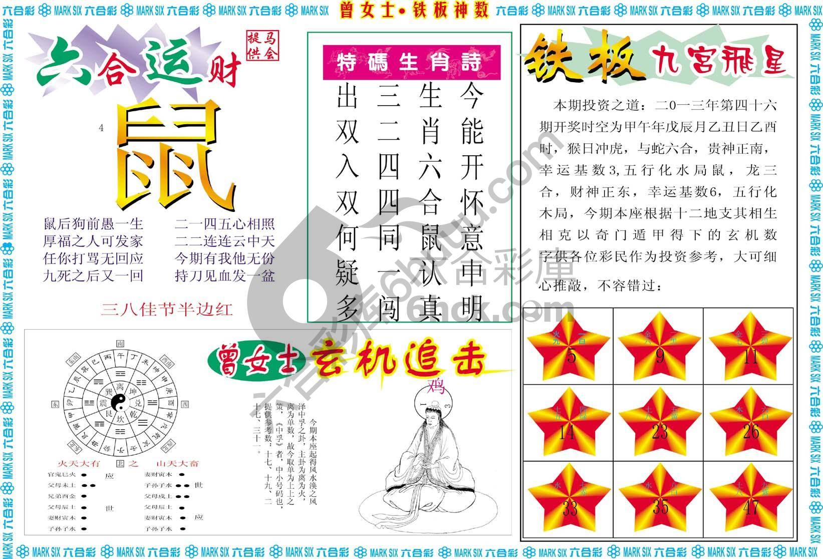 曾女士铁板神数