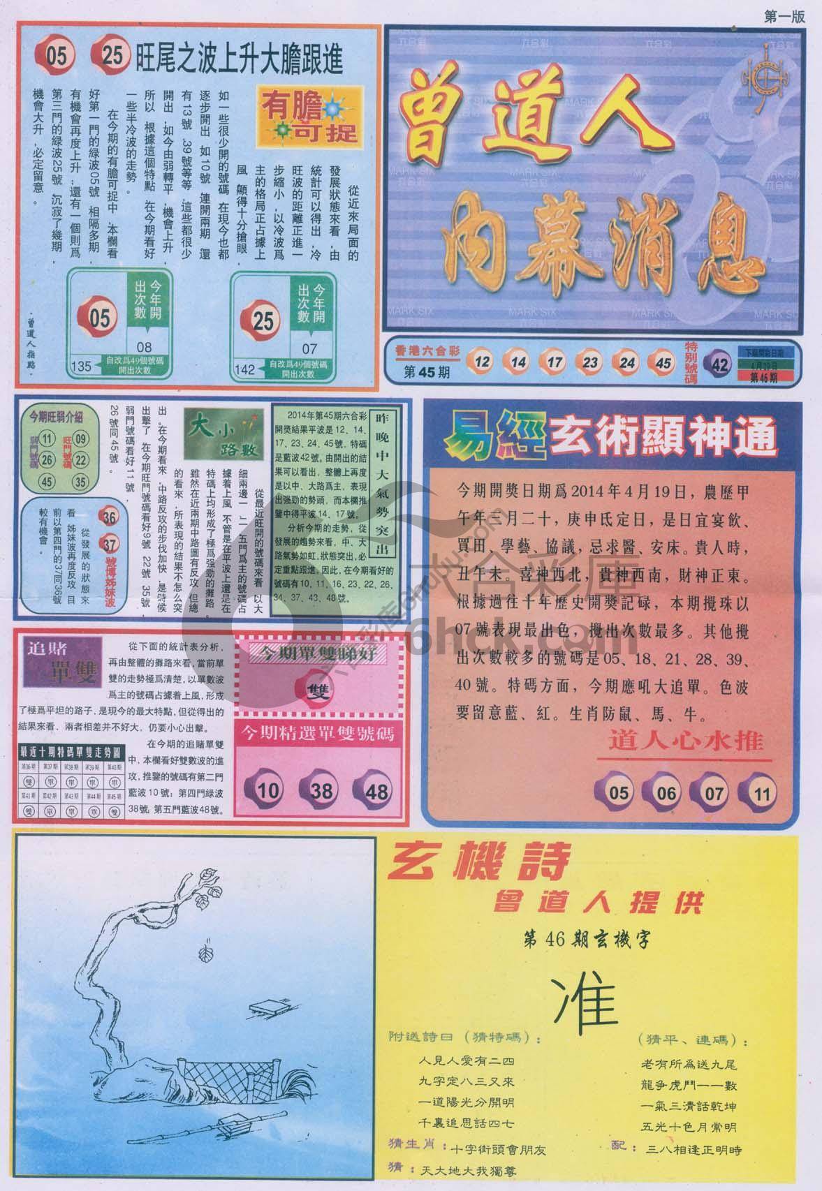 曾道人内幕消息