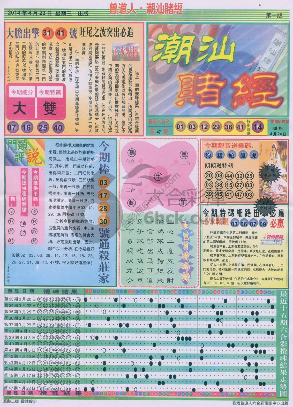 曾道人潮汕赌经