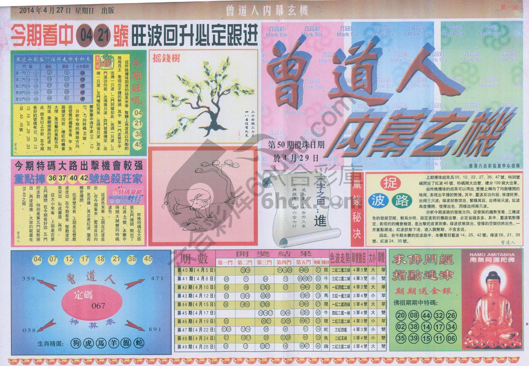 曾道人内幕玄机