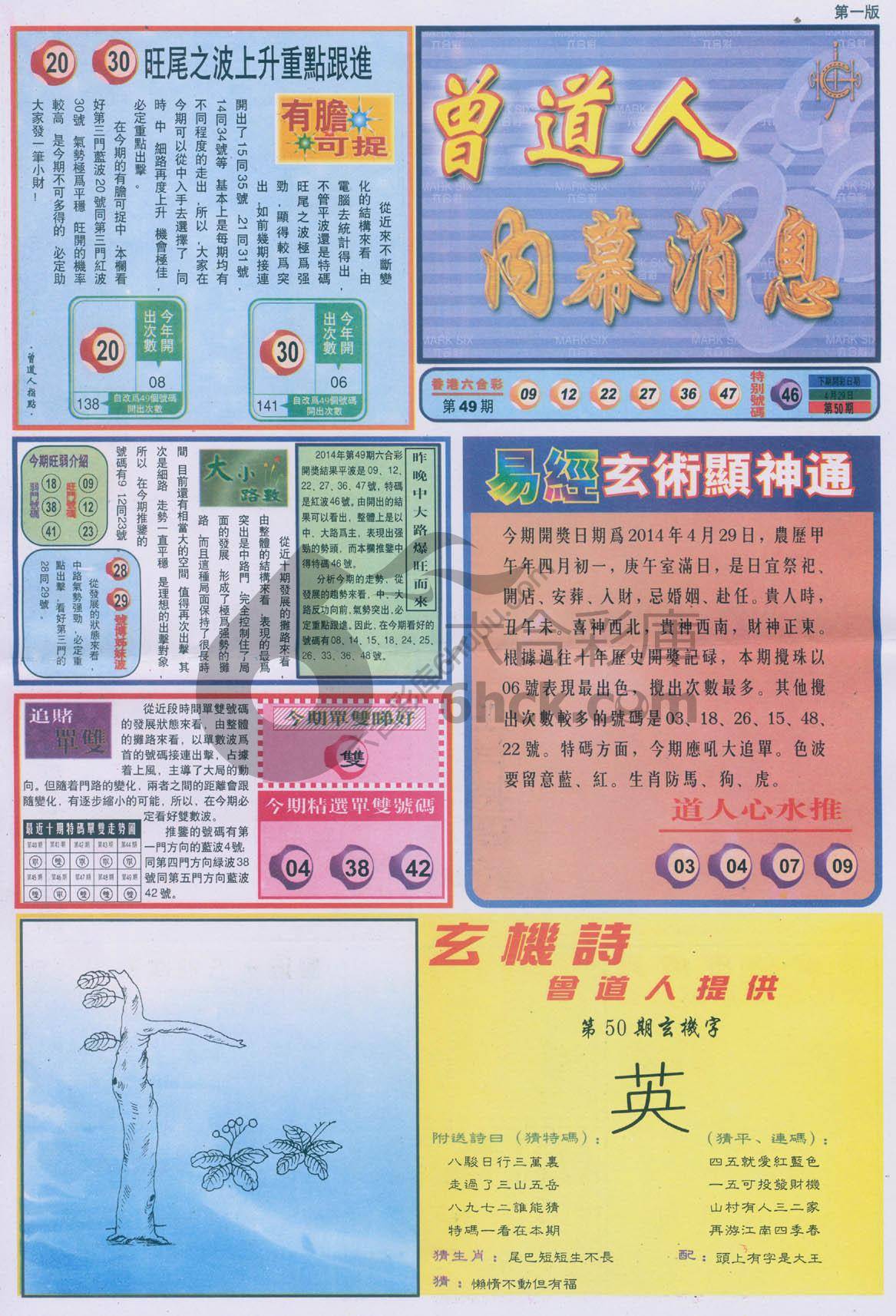 曾道人内幕消息
