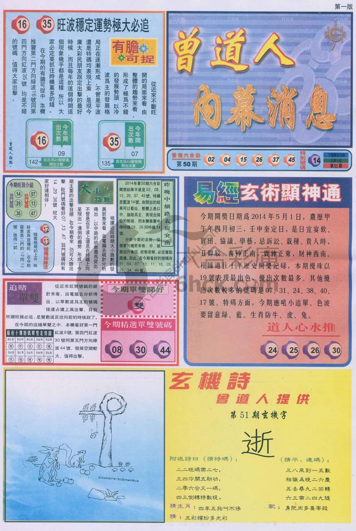 曾道人内幕消息