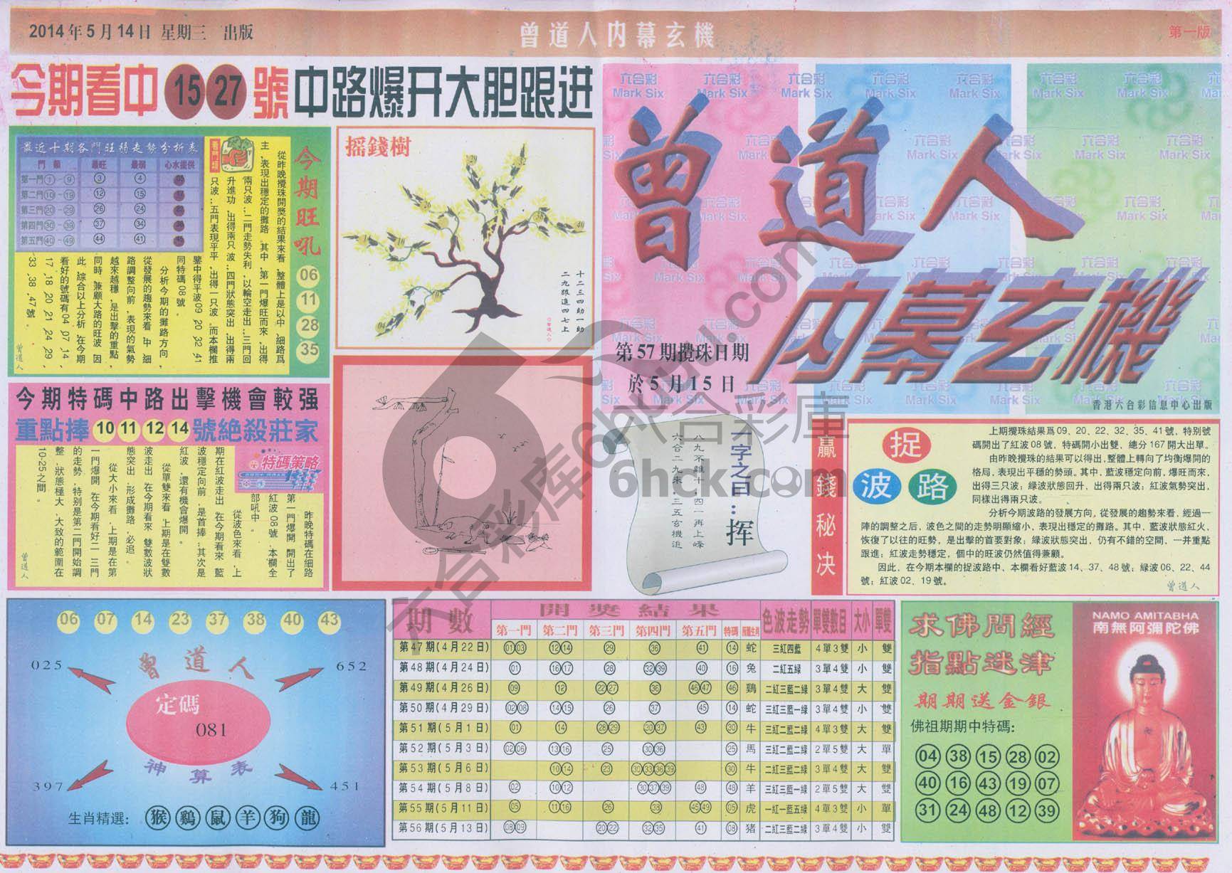 曾道人内幕玄机