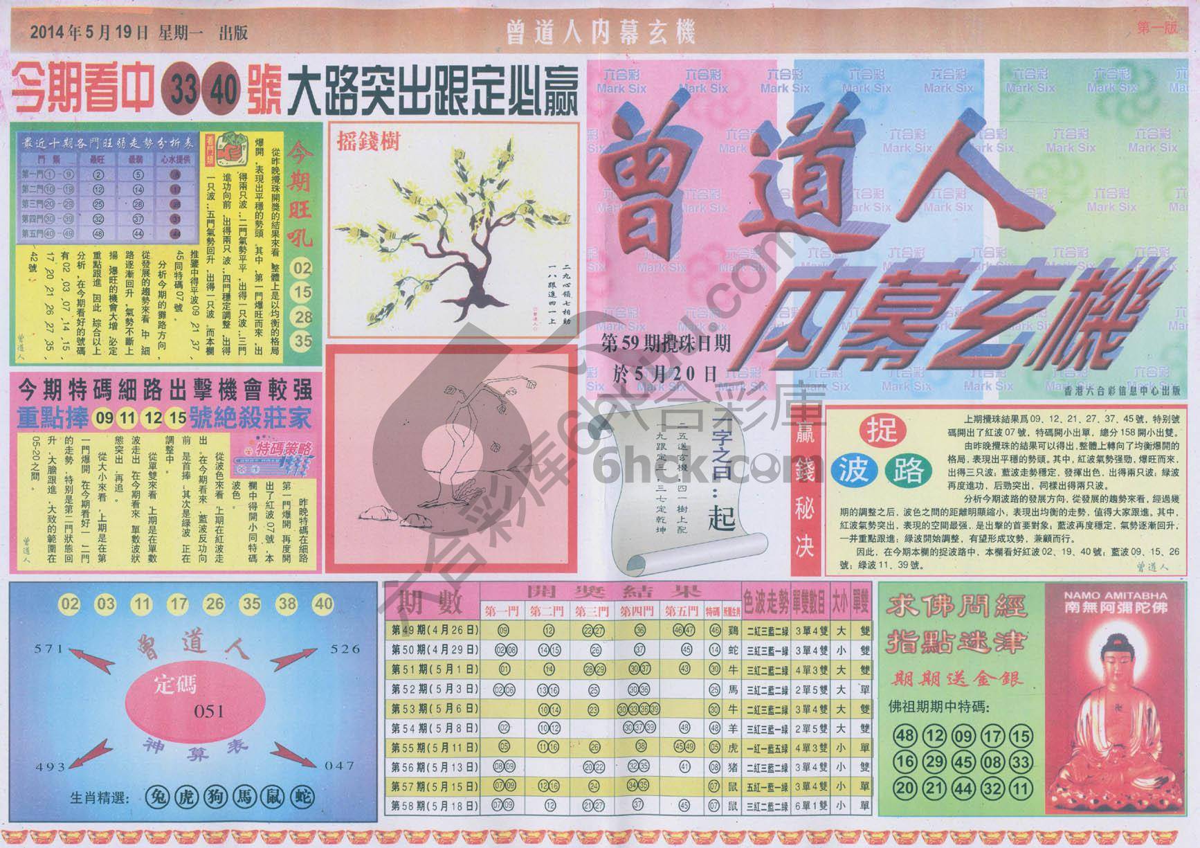 曾道人内幕玄机