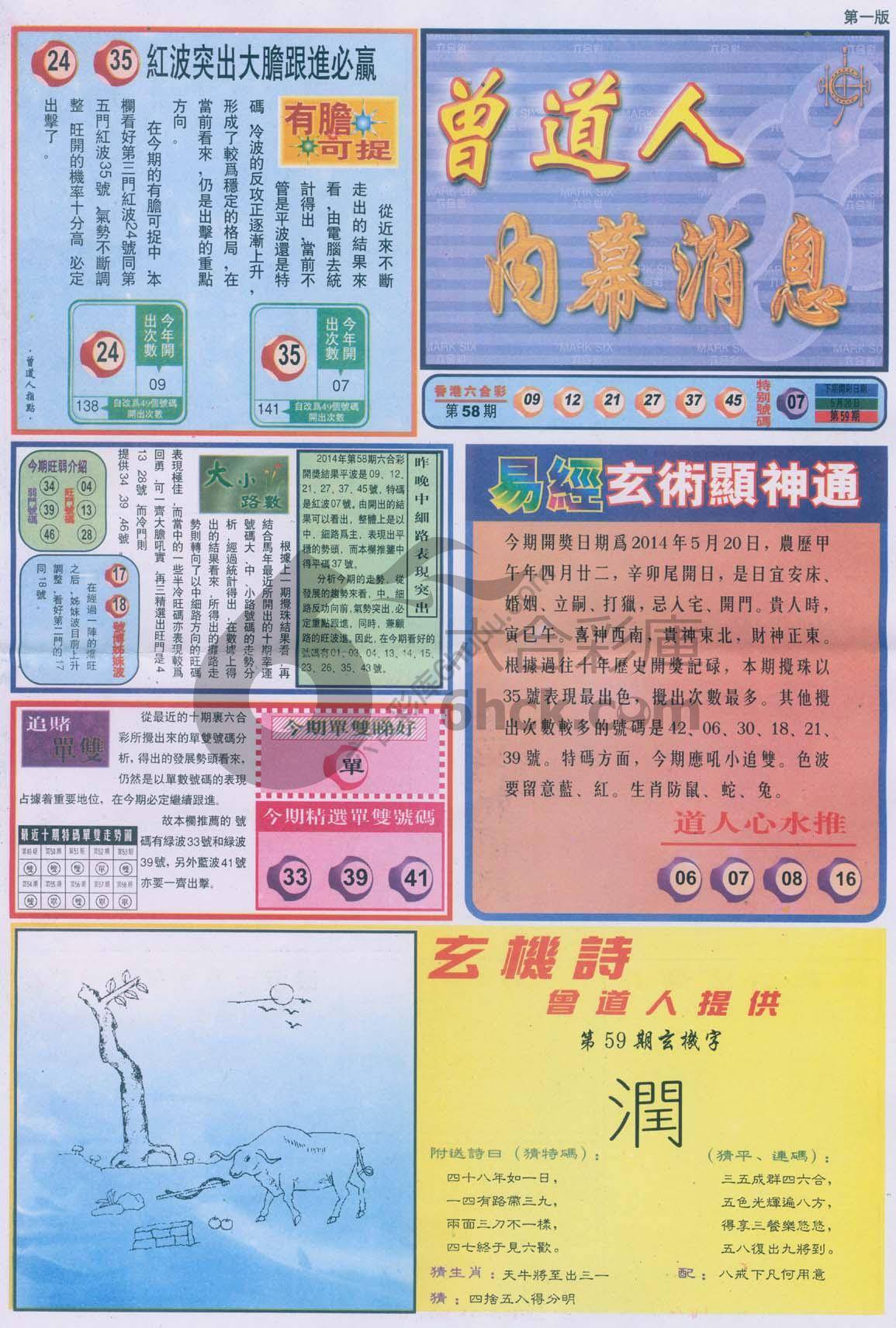 曾道人内幕消息